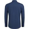 imageCOOFANDY Mens Western Cowboy Shirts Long Sleeve Cotton Casual Button Down Work Shirt with PocketsNavy Blue