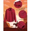 imageCOOFANDY Mens Western Cowboy Shirts Long Sleeve Cotton Casual Button Down Work Shirt with PocketsReda