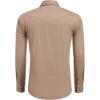 imageCOOFANDY Mens Western Cowboy Shirts Long Sleeve Cotton Casual Button Down Work Shirt with PocketsSolid Dark Khaki