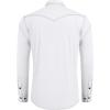 imageCOOFANDY Mens Western Cowboy Shirts Long Sleeve Cotton Casual Button Down Work Shirt with PocketsWhite
