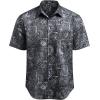 imageCOOFANDY Mens Hawaiian Tropical Shirt Button Down Short Sleeve Vintage Floral ShirtBlack