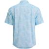 imageCOOFANDY Mens Hawaiian Tropical Shirt Button Down Short Sleeve Vintage Floral ShirtBlue Leaves