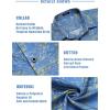 imageCOOFANDY Mens Hawaiian Tropical Shirt Button Down Short Sleeve Vintage Floral ShirtBlueGold
