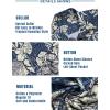 imageCOOFANDY Mens Hawaiian Tropical Shirt Button Down Short Sleeve Vintage Floral ShirtBlueWhite Flower