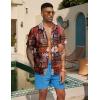 imageCOOFANDY Mens Hawaiian Tropical Shirt Button Down Short Sleeve Vintage Floral ShirtBohemia