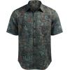 imageCOOFANDY Mens Hawaiian Tropical Shirt Button Down Short Sleeve Vintage Floral ShirtBrown