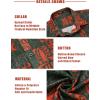 imageCOOFANDY Mens Hawaiian Tropical Shirt Button Down Short Sleeve Vintage Floral ShirtDark GreenRed