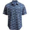 imageCOOFANDY Mens Hawaiian Tropical Shirt Button Down Short Sleeve Vintage Floral ShirtNavy  White