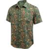 imageCOOFANDY Mens Hawaiian Tropical Shirt Button Down Short Sleeve Vintage Floral ShirtPaisley Olive Sunset
