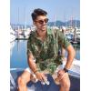 imageCOOFANDY Mens Hawaiian Tropical Shirt Button Down Short Sleeve Vintage Floral ShirtPaisley Olive Sunset
