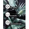 imageCOOFANDY Mens Hawaiian Tropical Shirt Button Down Short Sleeve Vintage Floral ShirtPalm Tree  Black