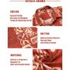 imageCOOFANDY Mens Hawaiian Tropical Shirt Button Down Short Sleeve Vintage Floral ShirtRedYellow