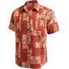 imageCOOFANDY Mens Hawaiian Tropical Shirt Button Down Short Sleeve Vintage Floral ShirtRedYellow