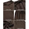 imageCOOFANDY Men 2 Piece Linen Set Casual Short Sleeve Shirt and Short Beach SetBrown