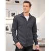 imageCOOFANDY Mens Corduroy Shirt Casual Shacket Long Sleeve Button Down Lightweight JacketDark Grey