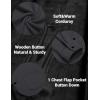 imageCOOFANDY Mens Corduroy Shirt Casual Shacket Long Sleeve Button Down Lightweight JacketDark Grey