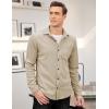 imageCOOFANDY Mens Corduroy Shirt Casual Shacket Long Sleeve Button Down Lightweight JacketLight Brown