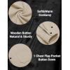imageCOOFANDY Mens Corduroy Shirt Casual Shacket Long Sleeve Button Down Lightweight JacketLight Brown