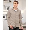 imageCOOFANDY Mens Corduroy Shirt Casual Shacket Long Sleeve Button Down Lightweight JacketMoon Grey