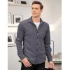 imageCOOFANDY Mens Corduroy Shirt Casual Shacket Long Sleeve Button Down Lightweight JacketPageant Blue