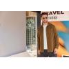 imageCOOFANDY Mens Long Sleeve Button Down Shirt Casual Lightweight Jacket Shirt with PocketsBrown