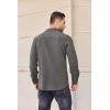 imageCOOFANDY Mens Long Sleeve Button Down Shirt Casual Lightweight Jacket Shirt with PocketsDark Gray