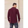 imageCOOFANDY Mens Long Sleeve Button Down Shirt Casual Lightweight Jacket Shirt with PocketsDeep Red