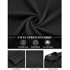 imageCOOFANDY Mens Long Sleeve Button Down Shirts Wrinkle Free Shacket Jacket Stretch Casual OvershirtBlack