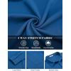 imageCOOFANDY Mens Long Sleeve Button Down Shirts Wrinkle Free Shacket Jacket Stretch Casual OvershirtBlue