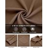 imageCOOFANDY Mens Long Sleeve Button Down Shirts Wrinkle Free Shacket Jacket Stretch Casual OvershirtBrown