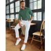imageCOOFANDY Mens Long Sleeve Button Down Shirts Wrinkle Free Shacket Jacket Stretch Casual OvershirtGreen