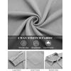 imageCOOFANDY Mens Long Sleeve Button Down Shirts Wrinkle Free Shacket Jacket Stretch Casual OvershirtLight Grey