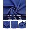 imageCOOFANDY Mens Long Sleeve Button Down Shirts Wrinkle Free Shacket Jacket Stretch Casual OvershirtSky Blue