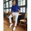 imageCOOFANDY Mens Long Sleeve Button Down Shirts Wrinkle Free Shacket Jacket Stretch Casual OvershirtSky Blue