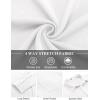 imageCOOFANDY Mens Long Sleeve Button Down Shirts Wrinkle Free Shacket Jacket Stretch Casual OvershirtWhite