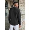 imageCOOFANDY Mens Wrinkle Free Shirts Casual Long Sleeve Button Down Dress ShirtsBlack