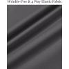 imageCOOFANDY Mens Wrinkle Free Shirts Casual Long Sleeve Button Down Dress ShirtsDark Grey