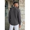 imageCOOFANDY Mens Wrinkle Free Shirts Casual Long Sleeve Button Down Dress ShirtsDark Grey