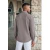imageCOOFANDY Mens Wrinkle Free Shirts Casual Long Sleeve Button Down Dress ShirtsLight Grey