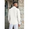 imageCOOFANDY Mens Wrinkle Free Shirts Casual Long Sleeve Button Down Dress ShirtsWhite