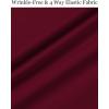 imageCOOFANDY Mens Wrinkle Free Shirts Casual Long Sleeve Button Down Dress ShirtsWine Red