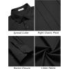 imageCOOFANDY Men Linen Shirts Guayabera Cuban Shirts Long Sleeve Dress Shirts Beach Wedding ShirtsBlack
