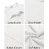 imageCOOFANDY Mens Casual Button Down Shirts Short Sleeve Textured Summer Beach Shirt with PocketAwhite