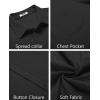 imageCOOFANDY Mens Casual Button Down Shirts Short Sleeve Textured Summer Beach Shirt with PocketBlack