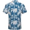 imageCOOFANDY Mens Casual Button Down Shirts Short Sleeve Textured Summer Beach Shirt with PocketBluecoconut Tree