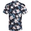 imageCOOFANDY Mens Casual Button Down Shirts Short Sleeve Textured Summer Beach Shirt with PocketNavywhite Floral