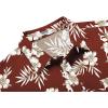 imageCOOFANDY Mens Casual Button Down Shirts Short Sleeve Textured Summer Beach Shirt with PocketRedwhite Floral