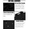 imageCOOFANDY Mens Linen Shirt Beach Summer Short Sleeve Button Down Casual ShirtsBlack