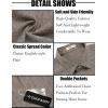 imageCOOFANDY Mens Linen Shirt Beach Summer Short Sleeve Button Down Casual ShirtsBrown