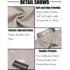 imageCOOFANDY Mens Linen Shirt Beach Summer Short Sleeve Button Down Casual ShirtsLight Khaki